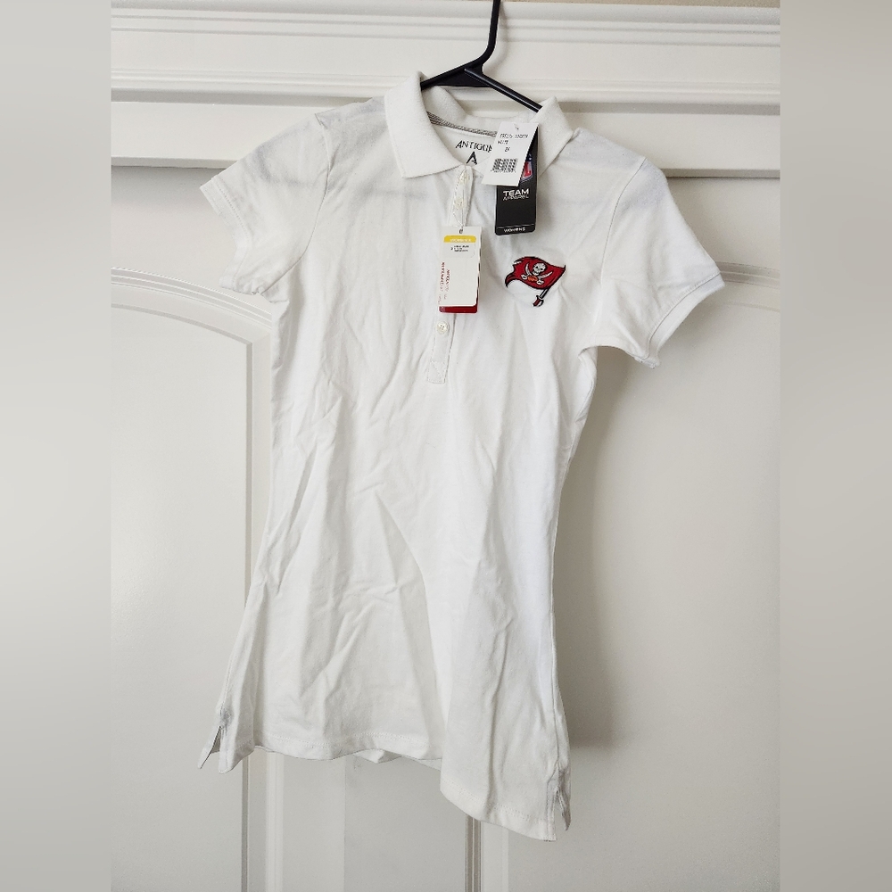 Tampa Bay Buccaneers White Polo Shirt